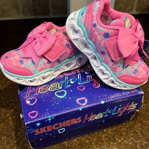 Heart and Lights Skechers baby size 6